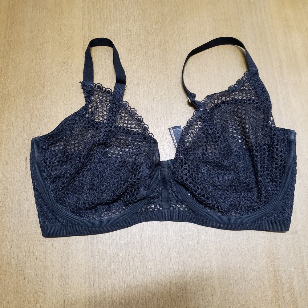 Victoria's secret black mesh bra size 34 DDD